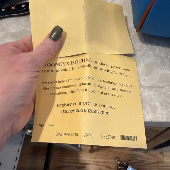 Dooney and Bourke cobalt satchel - Picture 11 of 16